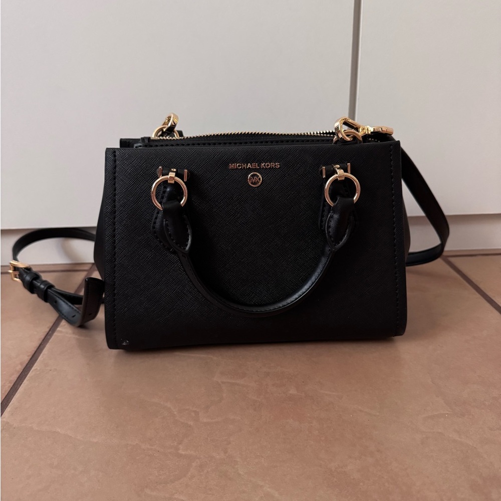 Michael Kors Black Leather Handbag
